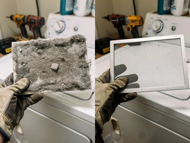 Professional lint trap cleaning by Lyndhurst Dryer Vent Cleaning in Lyndhurst