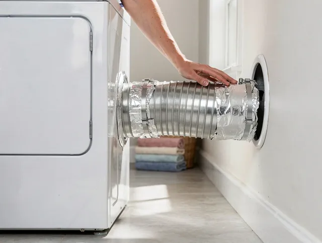 Professional dryer vent hose installation by Lyndhurst Dryer Vent Cleaning in Lyndhurst